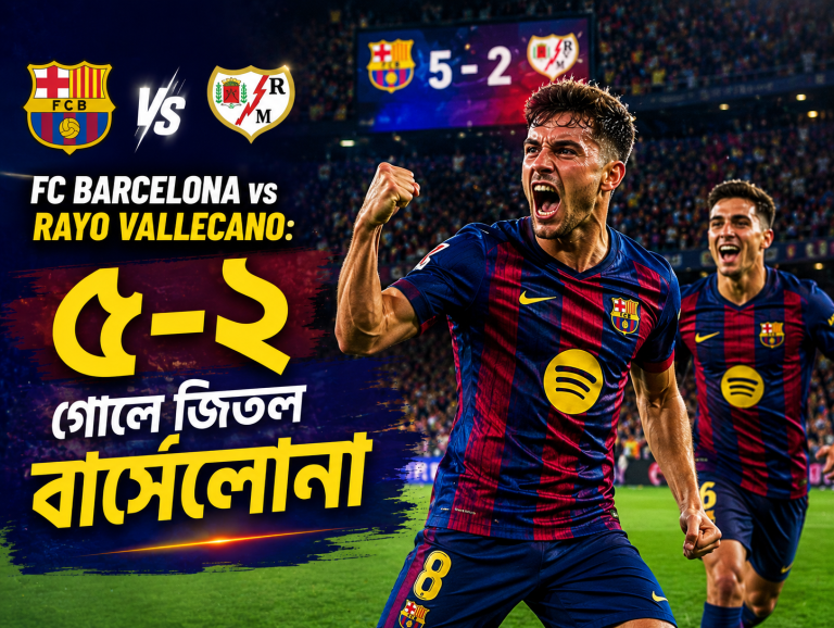 FC Barcelona vs Rayo Vallecano: ৫-২ গোলে জিতল বার্সেলোনা