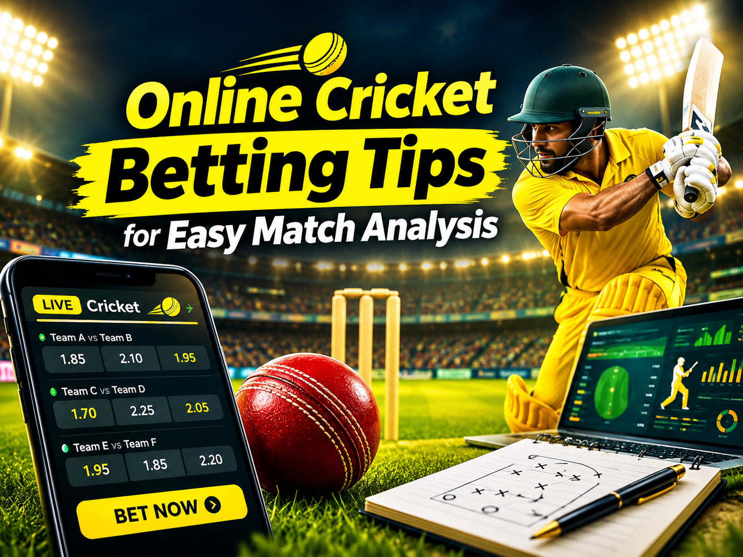 Online Cricket Betting Tips for Easy Match Analysis
